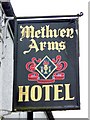 Sign for the Methven Arms Hotel