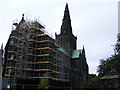 Scaffolding on Glasgow Cathedral