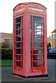 The faded phonebox in Weston under Wetherley