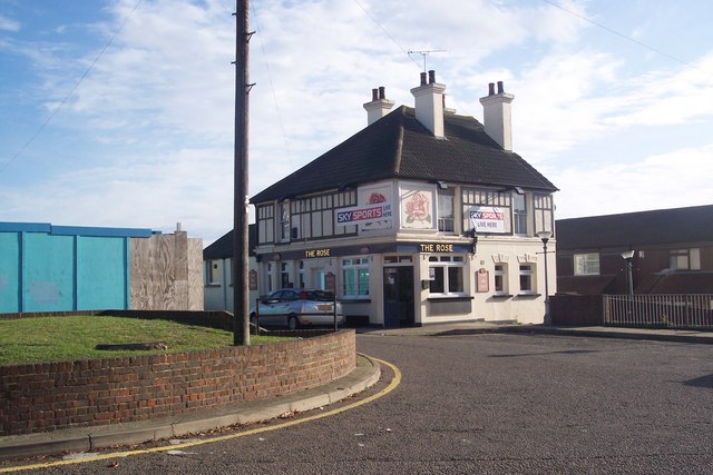 The Rose Public House. Northfleet © David Anstiss :: Geograph Britain ...