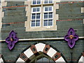 Female heads on the Guildhall, Cardigan (2)