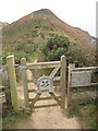 Gate on the South West Coast Path