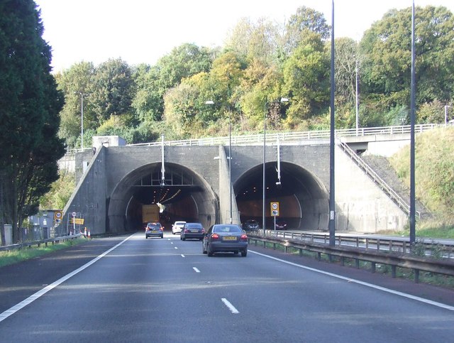 Brynglas tunnels on the M4