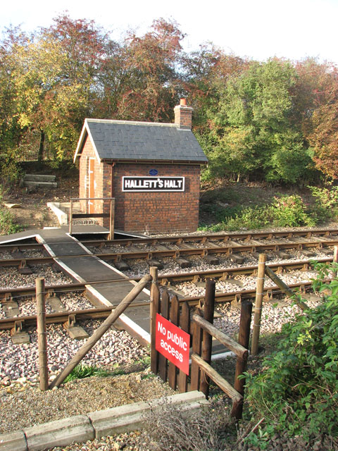 Hallett's Halt on the Nene Valley Railway