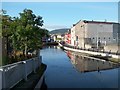 View southwards along the Newry Canal from the Canal Quay Bridge