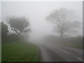 The B3309 Castle Road near Treassowe Manor