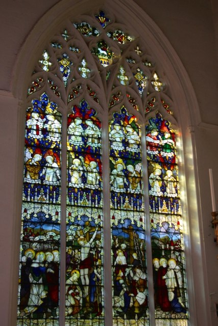 North-east window of Little St Mary's Church