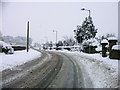 NS9296 : Dollar Road in the snow by John Chroston