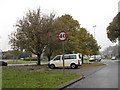 Barns Lane, Burford, nearing the roundabout