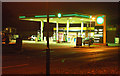 SP4871 : Dunchurch BP petrol station at night by Andy F