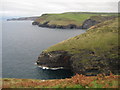 SX0991 : Coast viewed from Penally Hill by Philip Halling