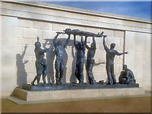 SK1814 : Statue at the Armed Forces Memorial by Trevor Rickard