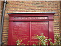 Chelsea Old Church, Cheyne Walk, Sign