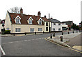 Cottages along the B1332 (Norwich Road)  in Brooke