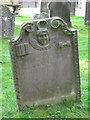 NZ0461 : Bywell St. Peter - gravestone by Mike Quinn