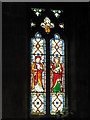 NZ0461 : Bywell St. Peter - stained glass window by Mike Quinn