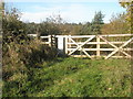 SU7009 : Gate entrance to the steps down to the A3(M) by Basher Eyre