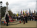 Laying of Wreaths at Horley War Memorial, Remembrance Sunday 2009