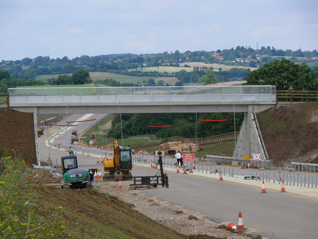New footbridge on the Linslade Western Bypass