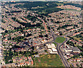 Aerial photo of Victoria House Corner, Hadleigh, wide view