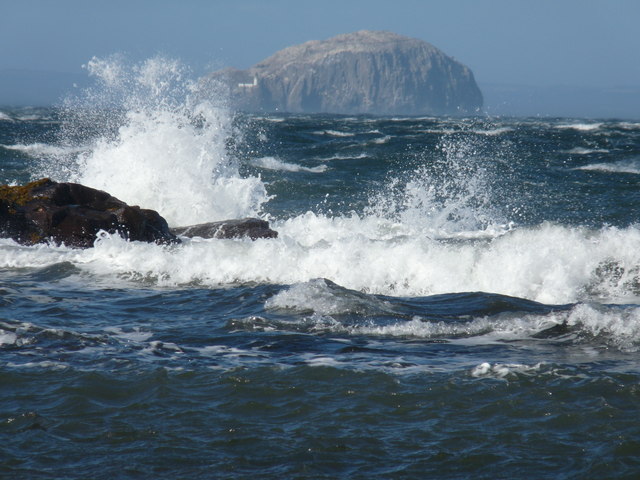 Waves on the Belhaven Rocks