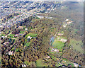 Aerial view of plotland south of London Road, Benfleet