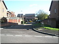 Looking from Ramblers Way into Thresher Close