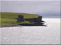 HU4523 : The Broch at Mousa from the ferry by M J Richardson