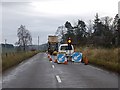 Roadworks outside Bridgeton