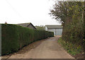 Driveway to farm buildings