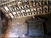 TM0533 : Clock face in the passageway beneath Dedham Church Tower by tristan forward