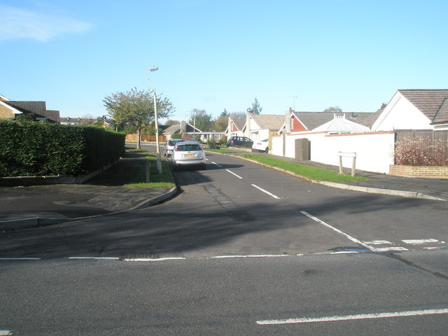 Looking from Greenfield Crescent into Marjoram Crescent