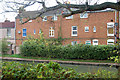 Rushmore Terrace viewed across the Grand Union Canal