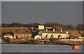 Cottages in the sunset