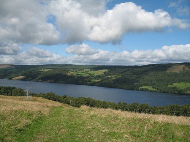 Loch Tummel from half way to the hill