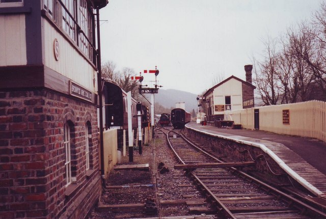 Bronwydd Arms Signal Box and Railway Station