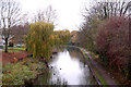 Looking west along the Grand Union Canal near the Sydenham estate