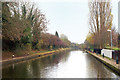 Looking east from Sydenham Drive along the Grand Union Canal