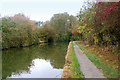 Looking west along the Grand Union Canal near bridge 36