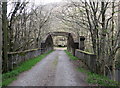 Disused railway bridge over River Earn near Easter Dundurn