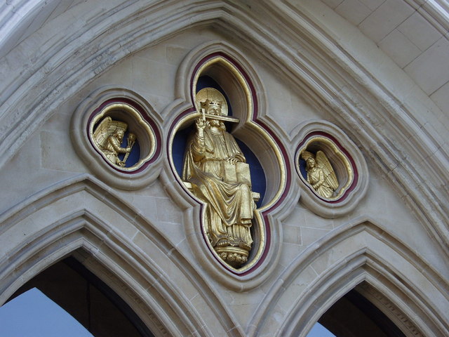 Above the West door - Chichester Cathedral