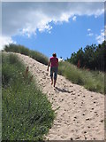 SH4163 : Way over the dunes to the beach at Llanddwyn by Eirian Evans