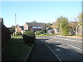 Approaching the junction of  Larchfield Way and Hazleton Way