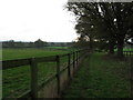 View south across paddocks and gallops