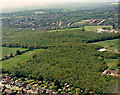 Aerial view of Cottage Plantation and West Wood