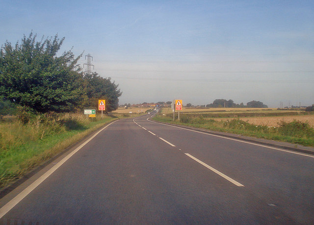 A617 Chesterfield Road east of Glapwell