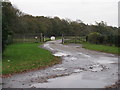 Western entrance to Knepp Castle Estate