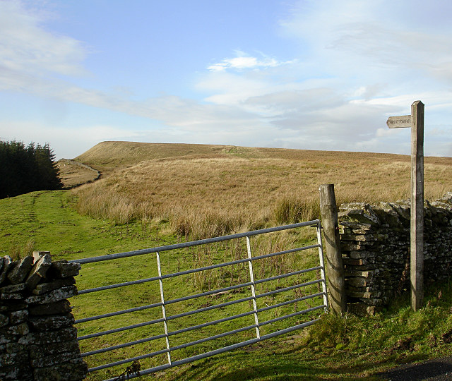 Footpath from cattle grid on Long Causeway
