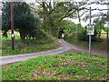 Road junction near Arpinge