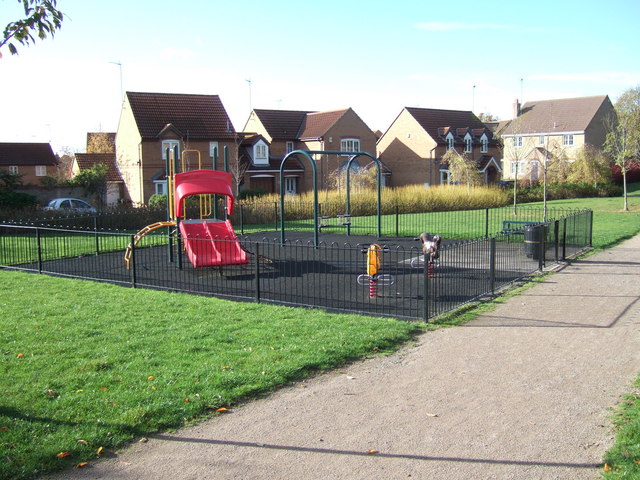 Children's play area on The Shires, Towcester